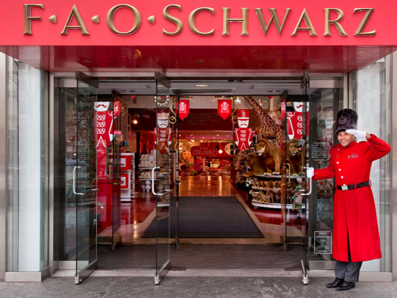 Dance on a piano at FAO Schwarz, the oldest toy store in America. 