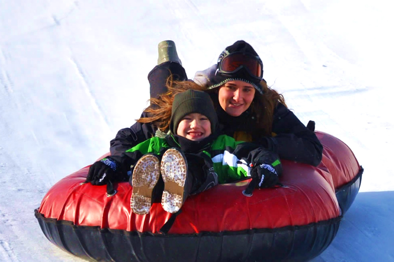 Snowtubing at Camelback Mountain