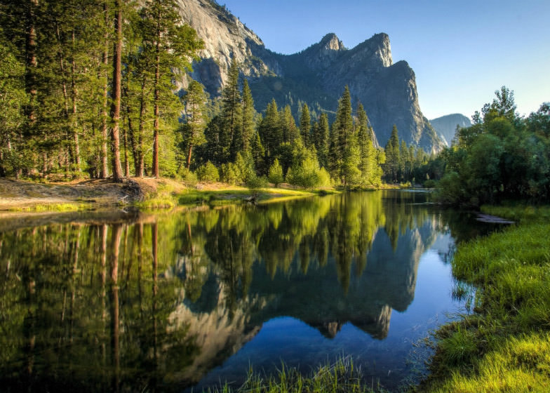 Northern American countryside, Yosemite National Park 