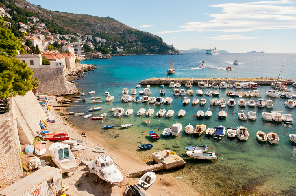 Dubrovnik Old Harbour in the Old City 