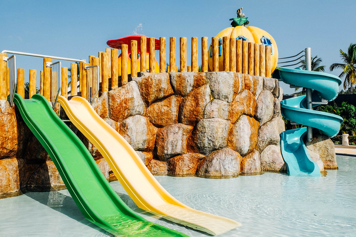 Kids' water park at the family-friendly Grand Bahia Principe El Portillo.