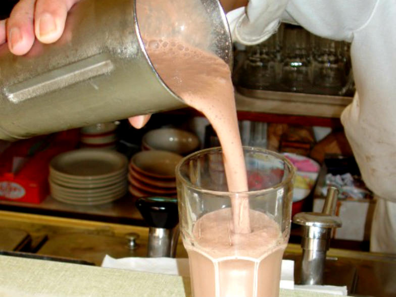 Chocolate milkshake at Lexington Candy Shop in New York City