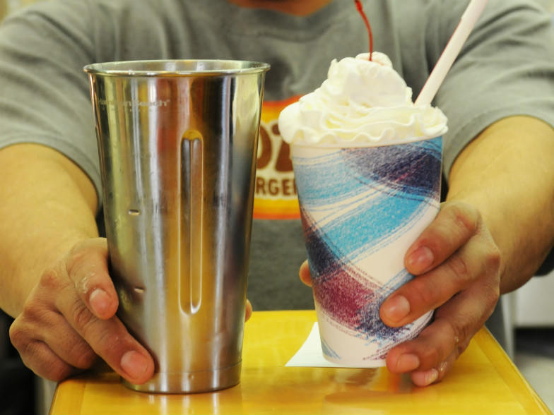 Milkshake at Edzo's Burger Shop in Chicago