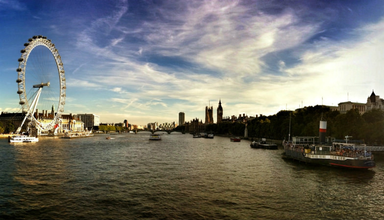 View along the River Thames