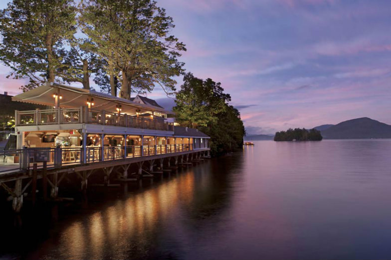 Sagamore Resort at dusk