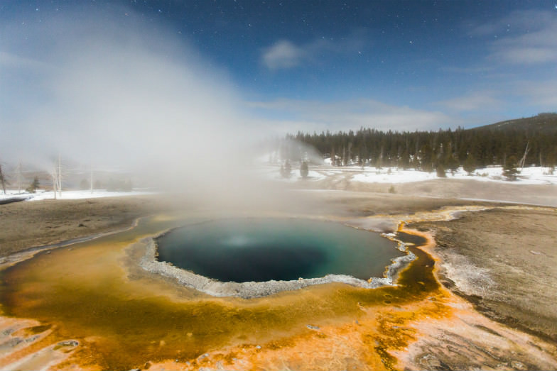 Crested Pool in Yellowstone National Park