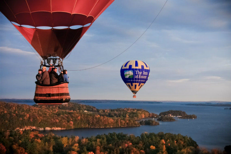 Flying over Vermont with Above Reality Hot Air Balloon Rides