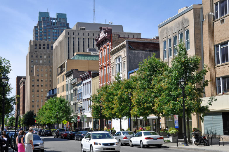 Fayetteville Street in Raleigh, North Carolina