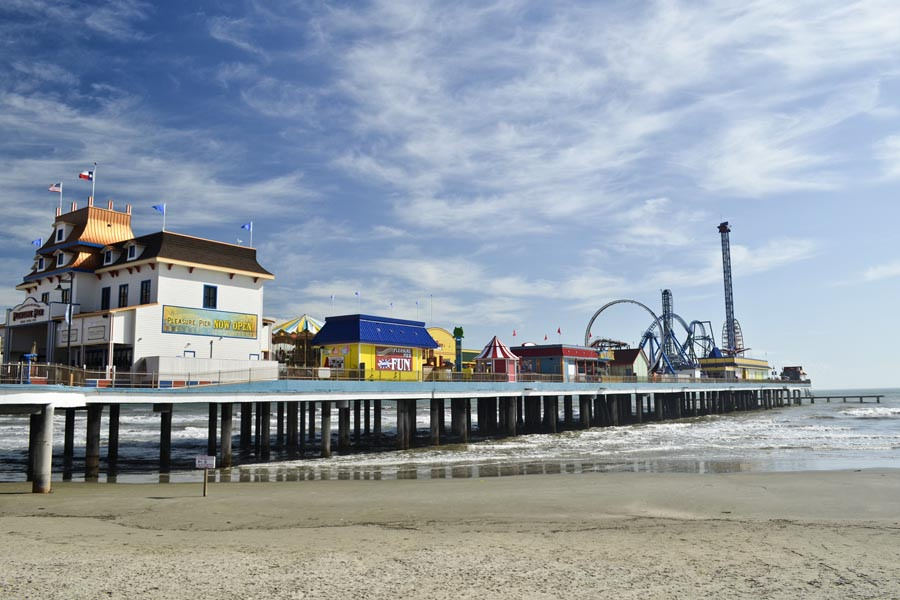 Beach time on Galveston Island