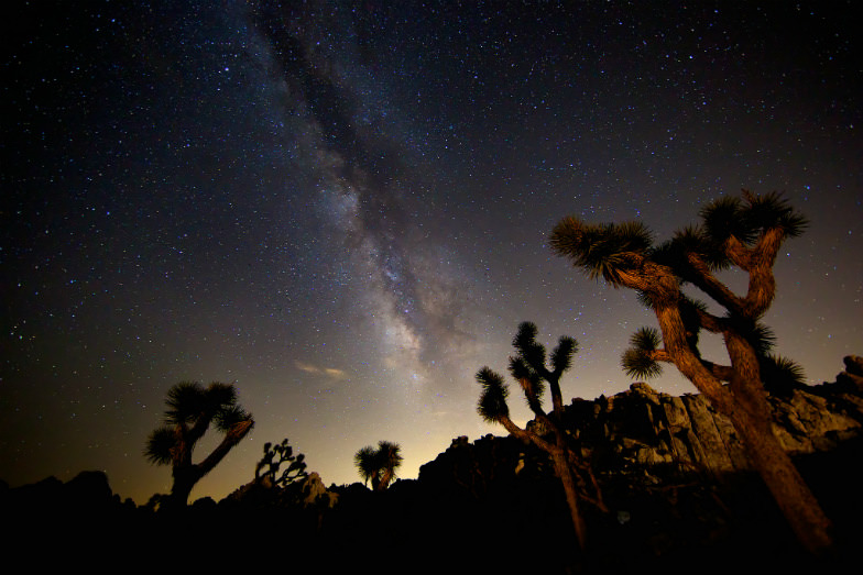 Milky Way over California