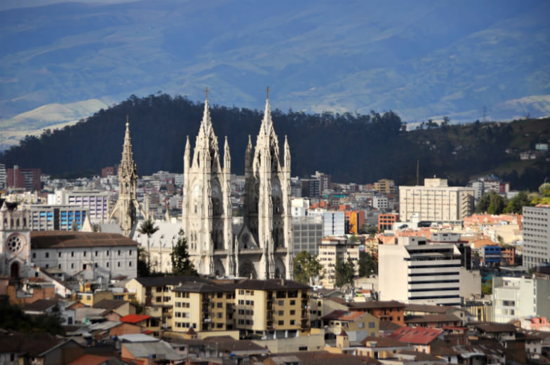 The colonial city of Quito