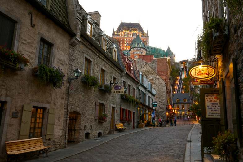 Very French street in Old Quebec