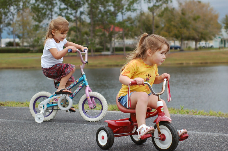 Kids on bikes