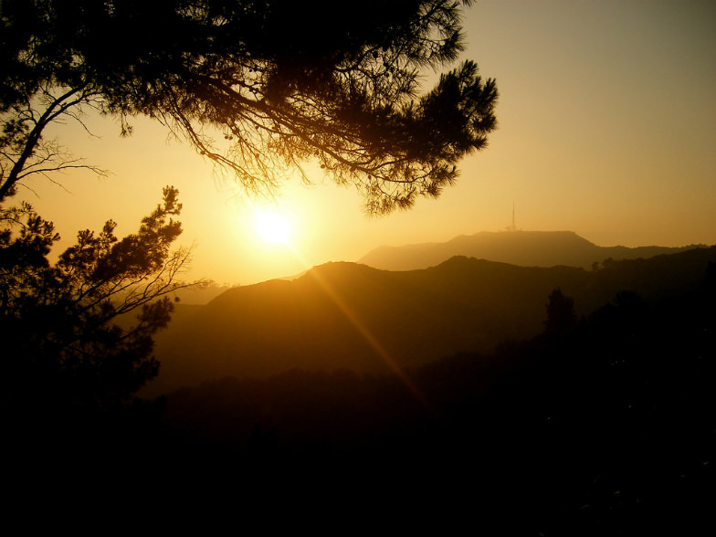 Watch the sunset on the Hollywood Hills with Bikes and Hikes