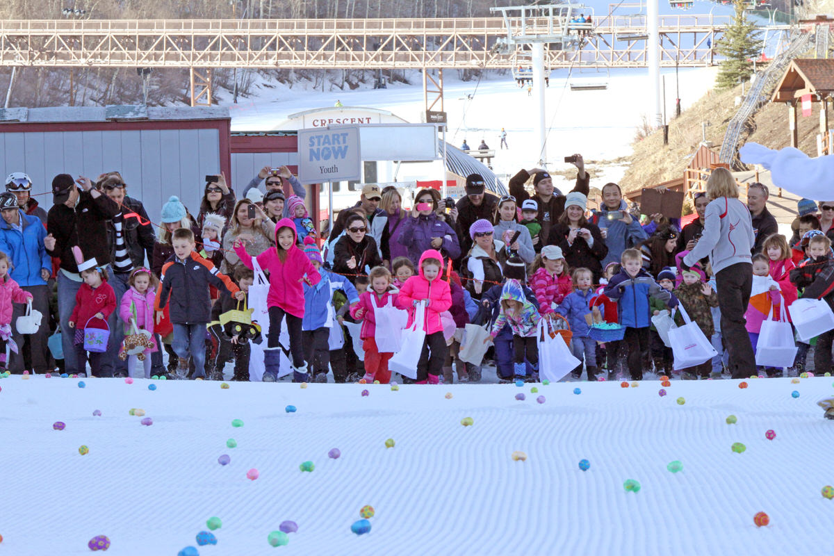 Egg hunt at Park City Mountain Resort