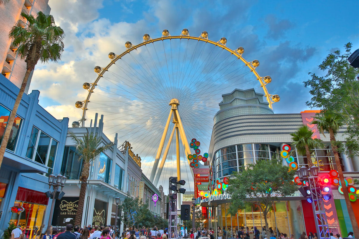 LINQ Promenade is one of Vegas' kid-friendly attractions for hip families.