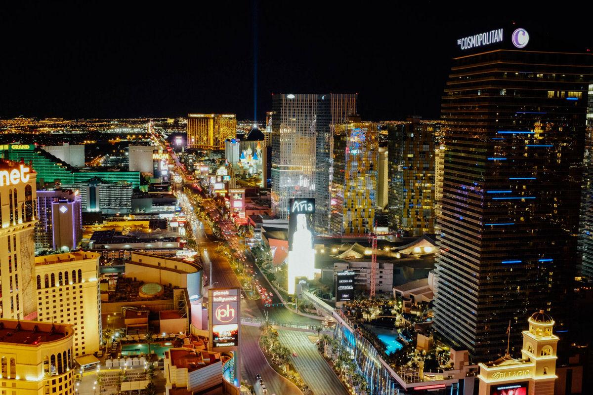 Las Vegas view from the Eiffel Tower Experience