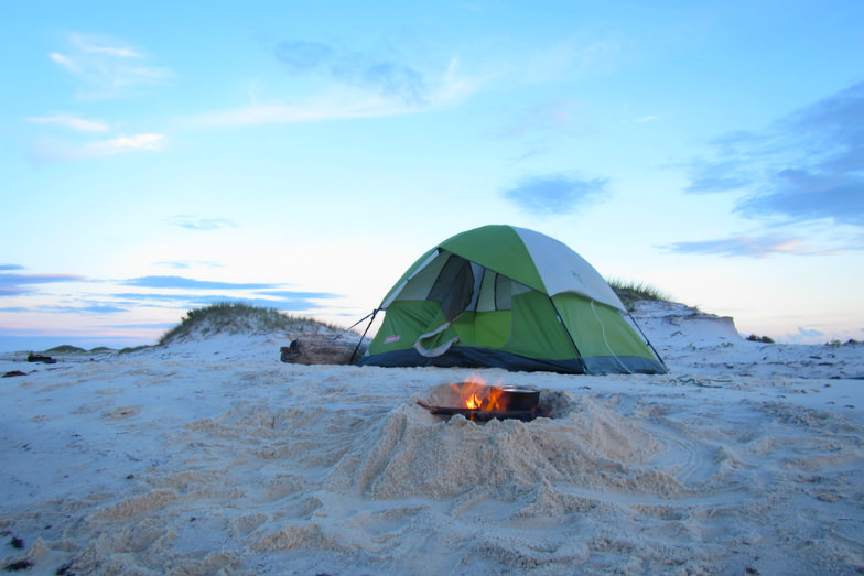 Campsite at Gulf Islands National Seashore