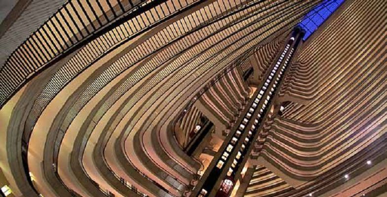 Coolest hotel elevators: Atlanta Marriott Marquis