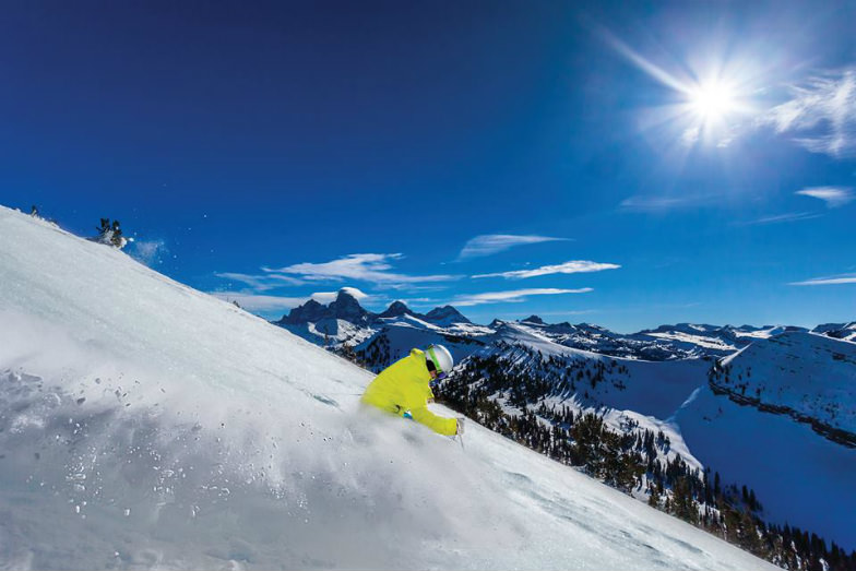 Skier at Grand Targhee Resort