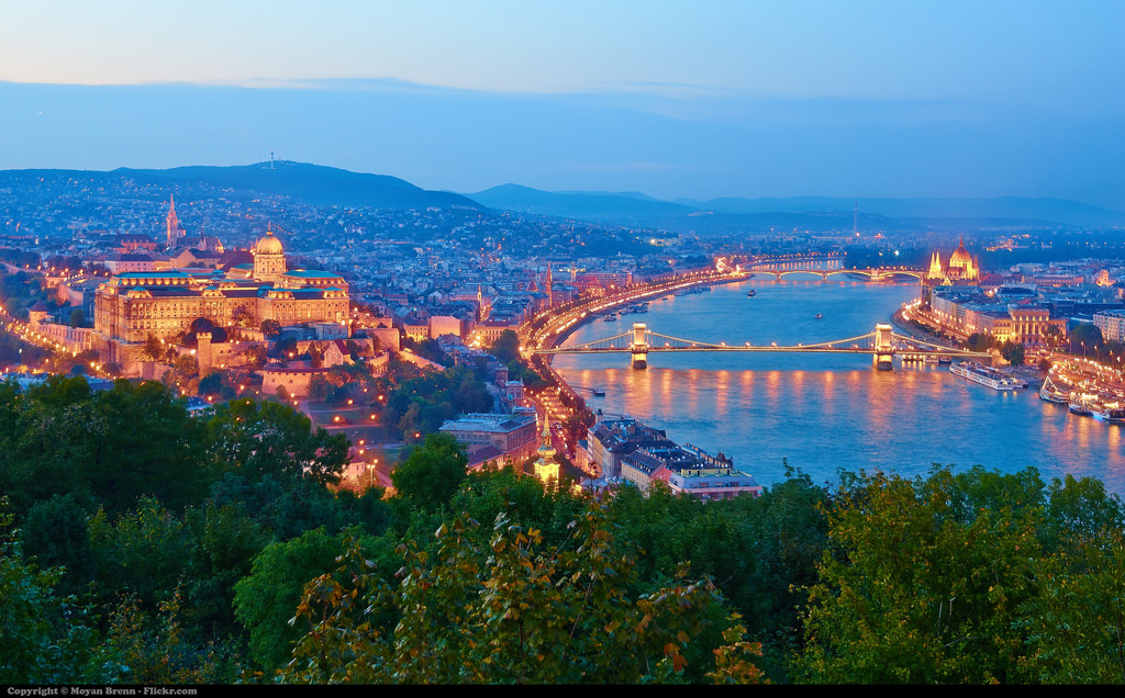 Budapest at dusk