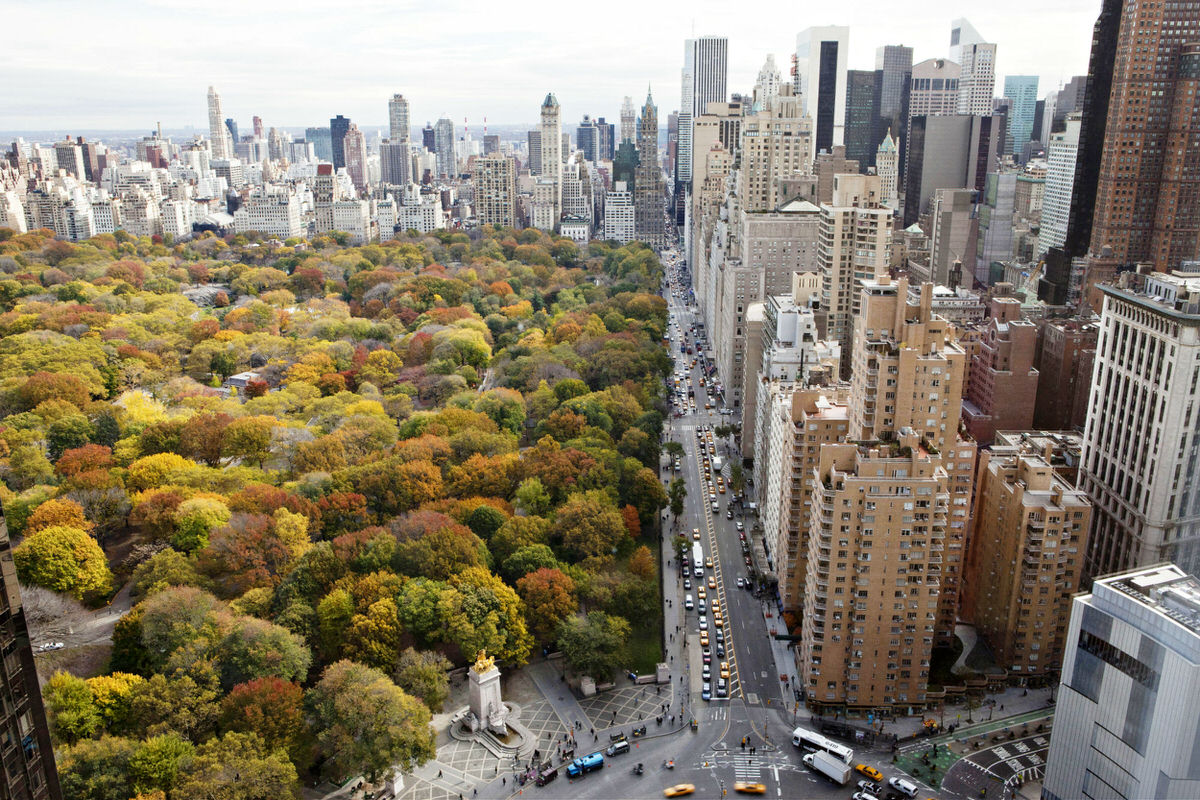 Central Park view from the Mandarin Hotel