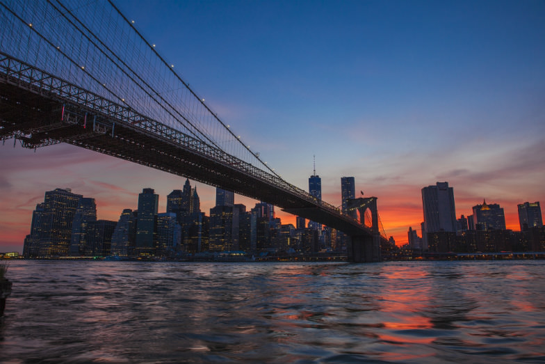 Sunset in New York City