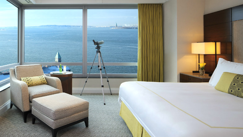 Room with panoramic views at the Ritz Carlton Battery Park