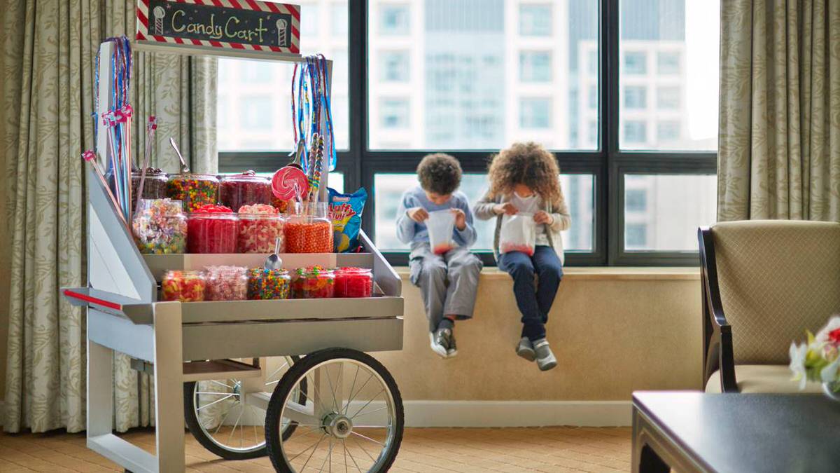 Candy cart at Ritz Carlton Hotel Chicago