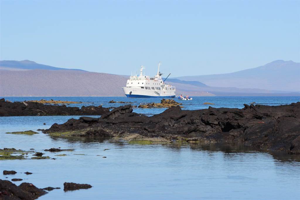 Eclipse cruise ship in the Galapagos