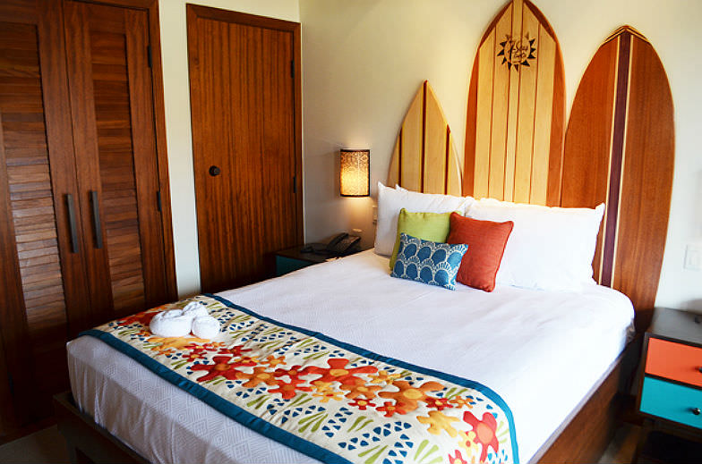 Bedroom at the Bora Bora Bungalows