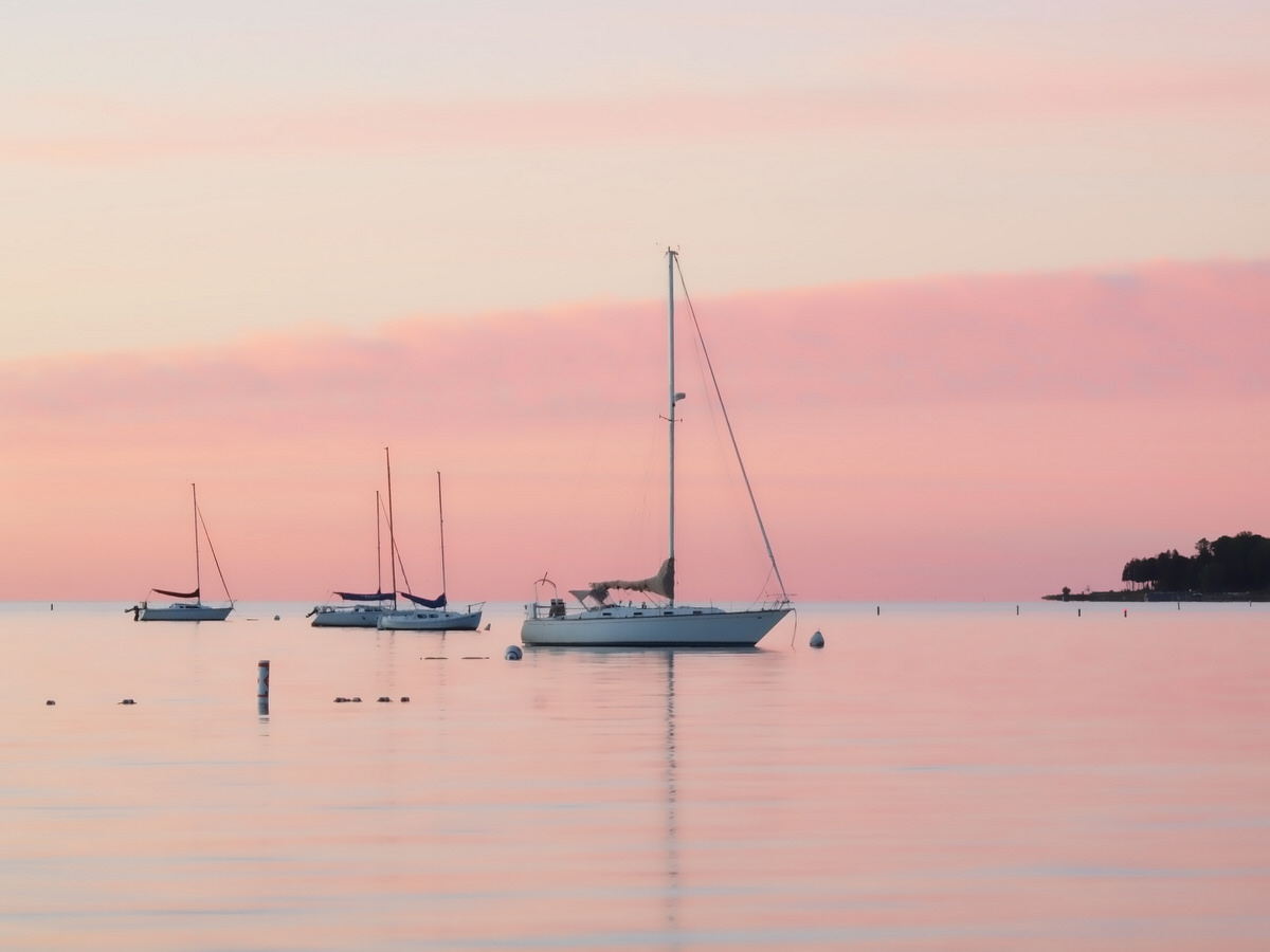 Lake Michigan in Ephraim, Door County, Wisconsin