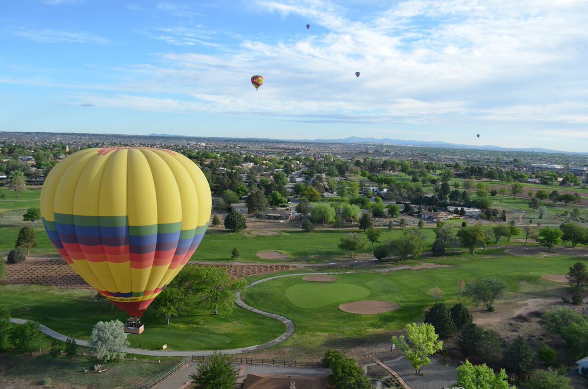 Albuquerque is an ideal spot for hot air ballooning.