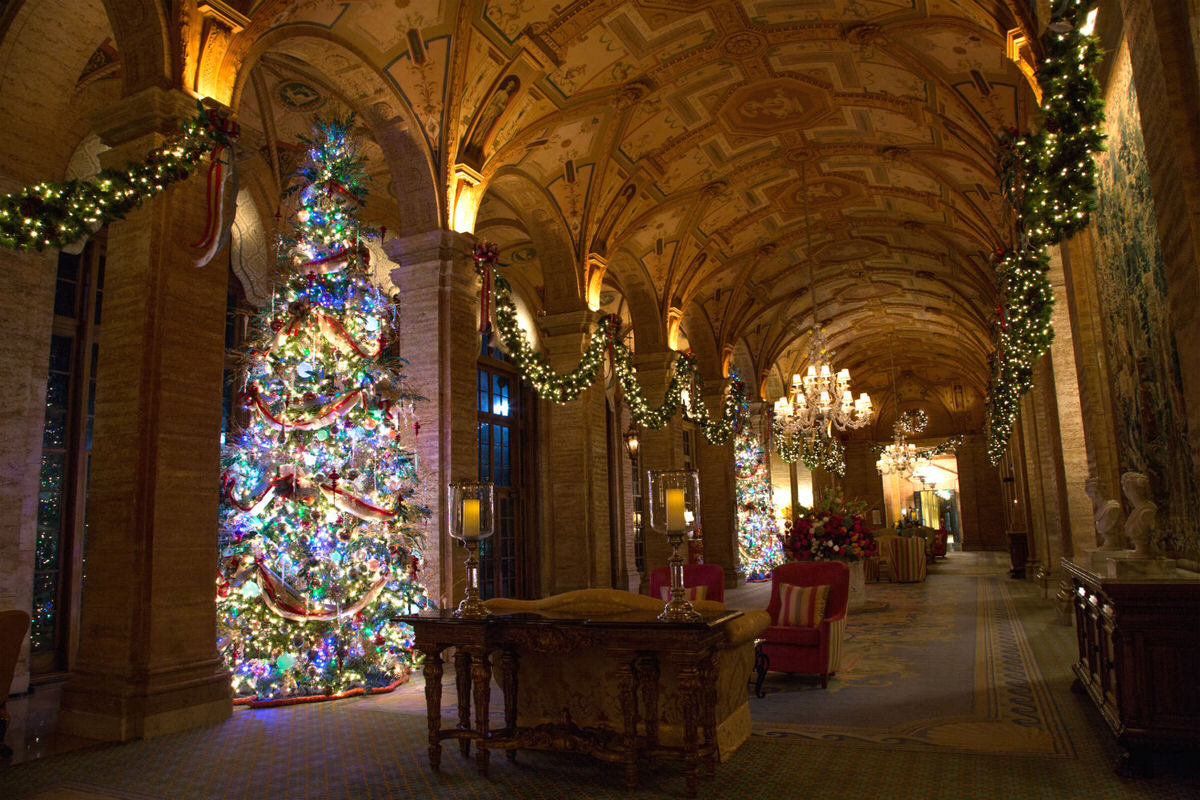 A great family vacation idea for the holidays is indulging in The Breakers Palm Beach resort-wide winter dreamscape.