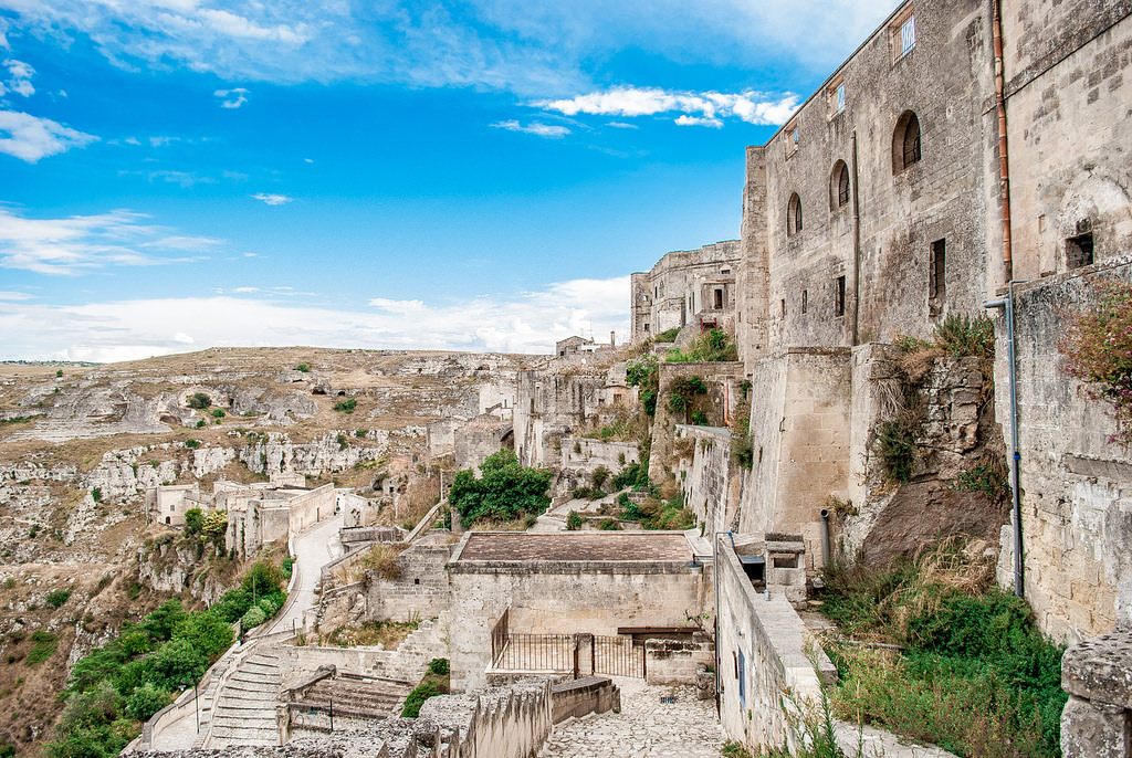 The beautiful ancient city of Matera is one of the best filming locations to visit with teens.