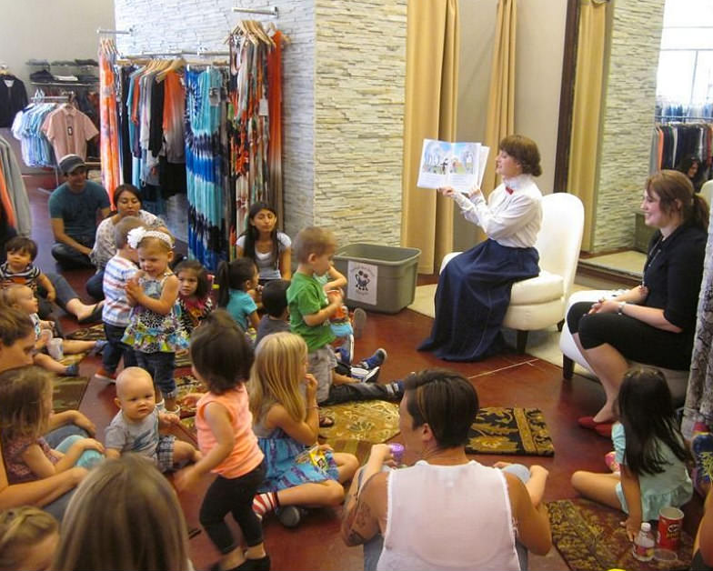 Story time at Tivoli Village