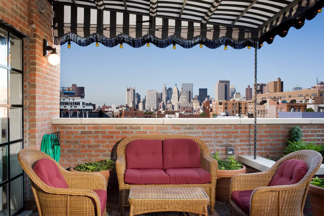 One bedroom terrace at the Bowery Hotel