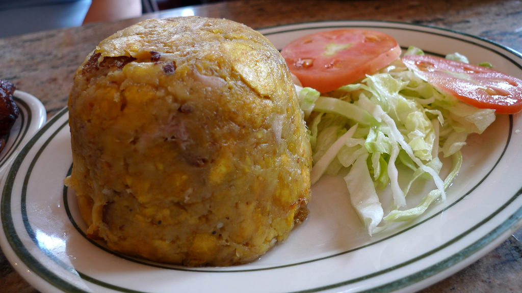 Mofongo is a local Puerto Rican dish.