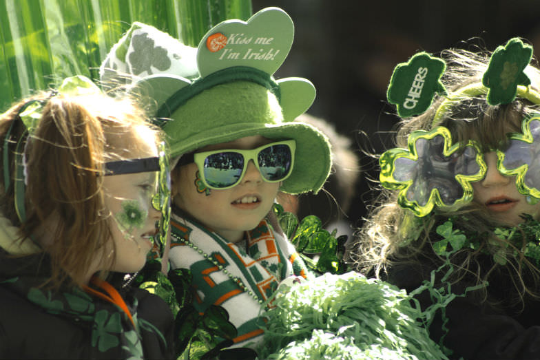 Young St. Patrick's Day revelers