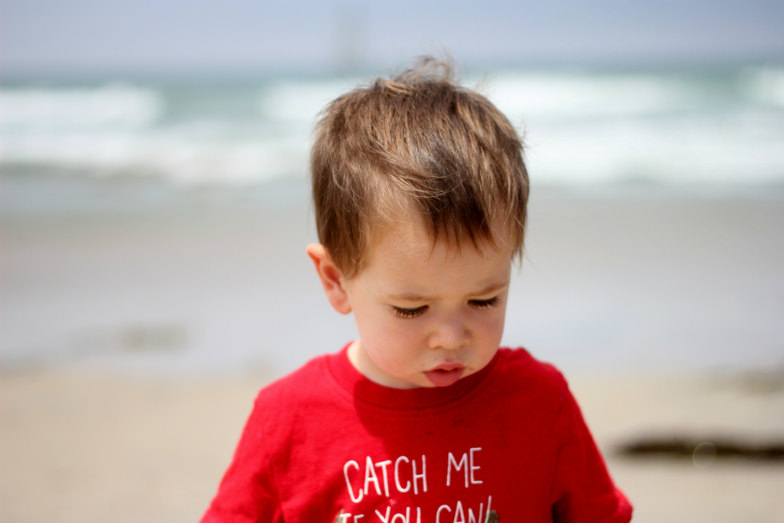 Child at Pacific Beach