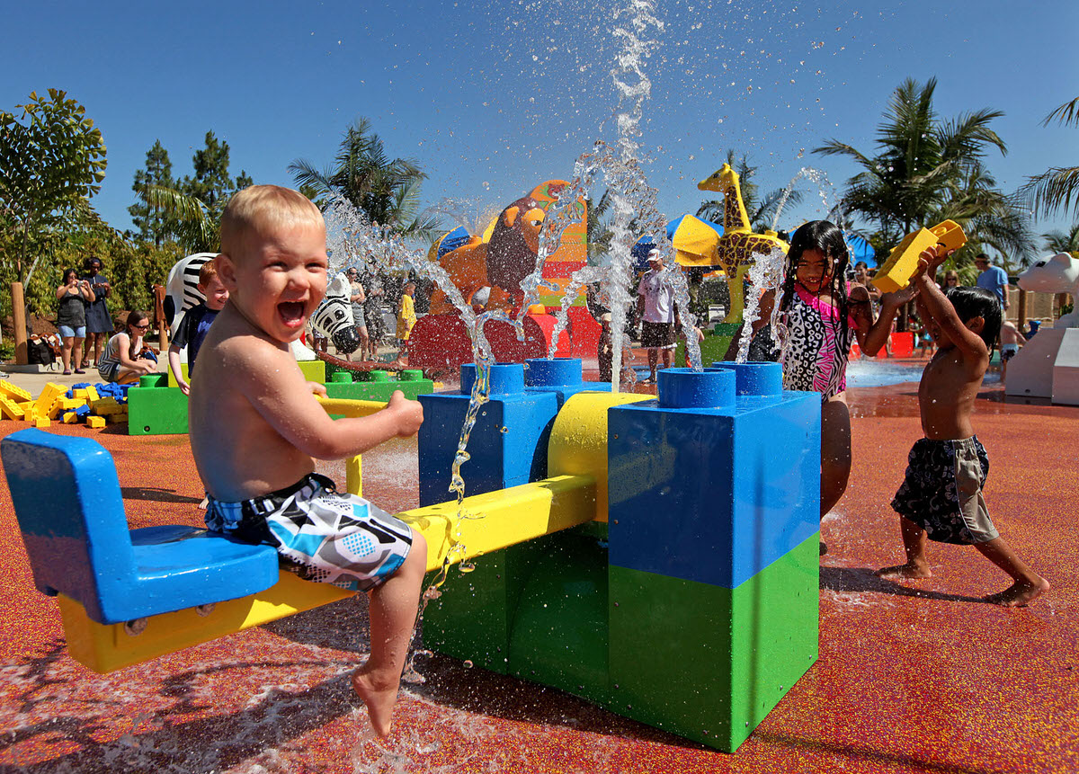 Splash zone at Legoland