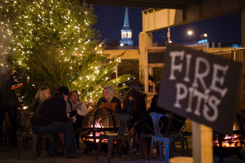 After a race around the ice-skating rink, cozy up to a fire pit at the Waterfront Winterfest. 