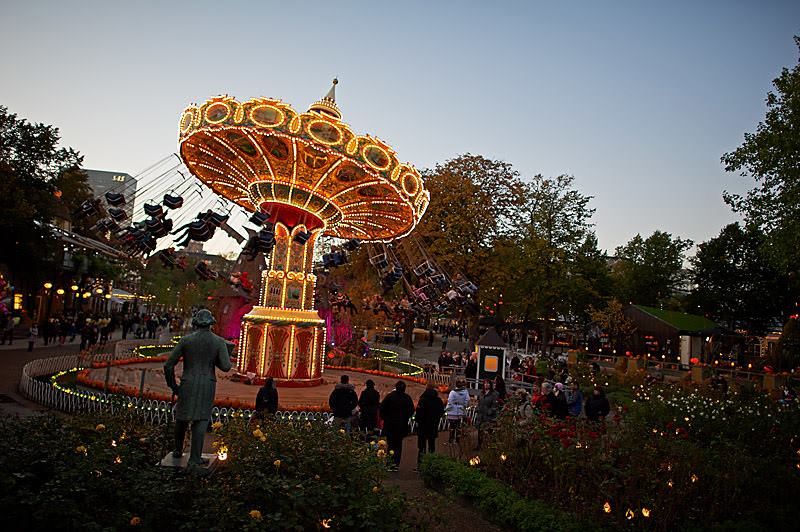 Tivoli Gardens in Copenhagen, Denmark 