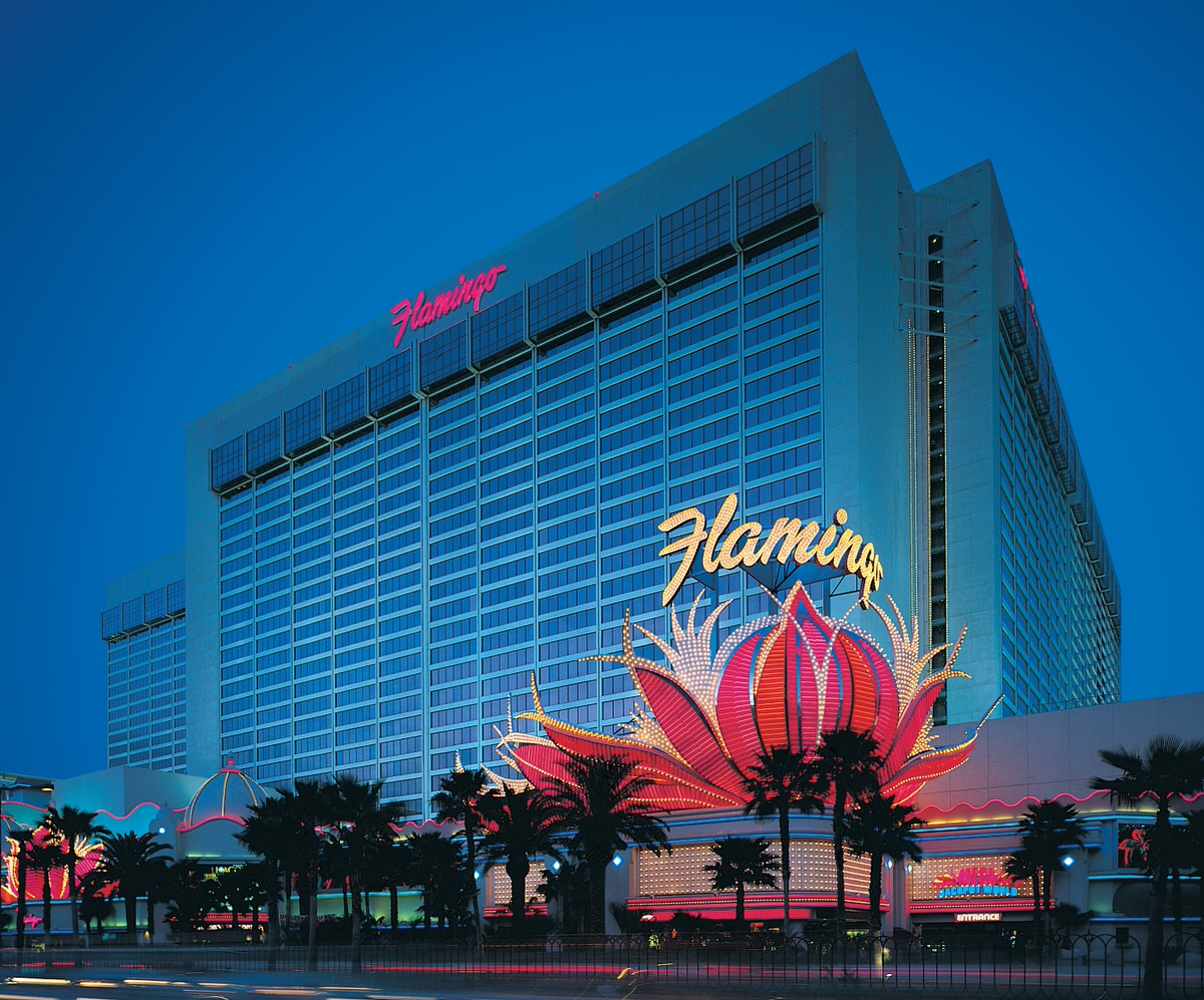 Flamingo Las Vegas at dusk