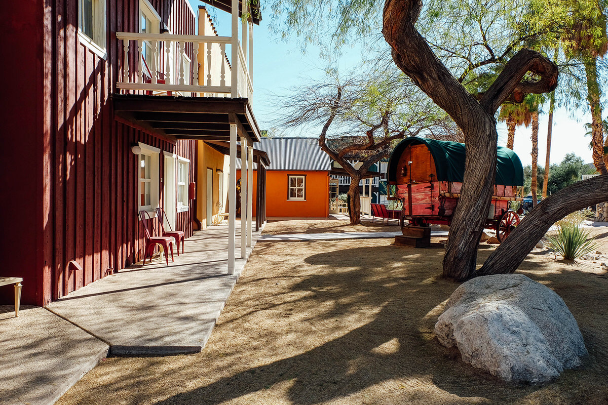 Palm Canyon's Old Western-inspired hotel grounds