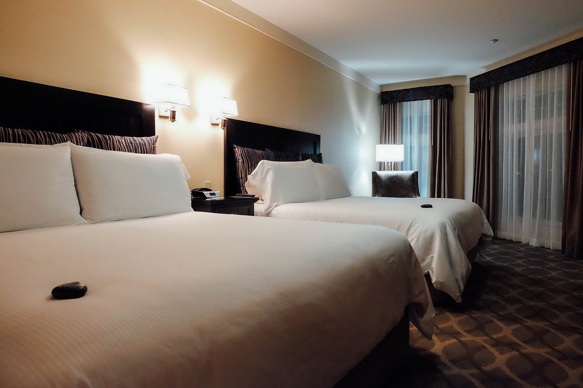 Double king suite at West Inn & Suites