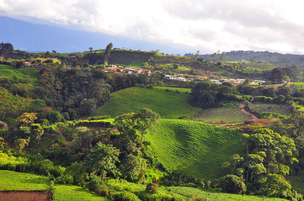 Costa Rican countryside from Restaurant Boca del Cielo