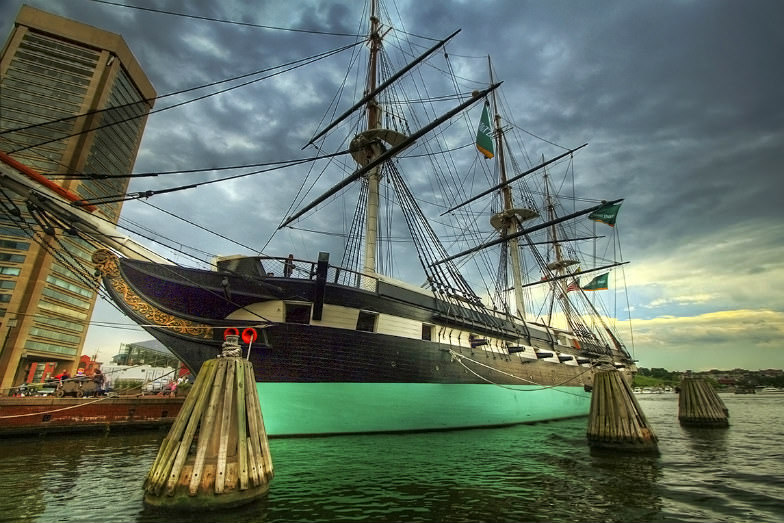 The USS Constellation is one of Baltimore's main attractions.