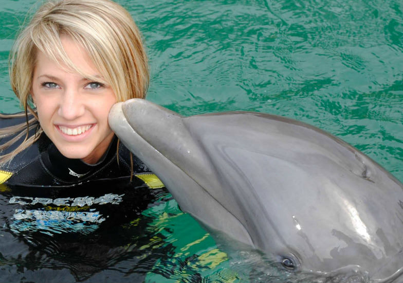 Get a Kiss from a Dolphin 