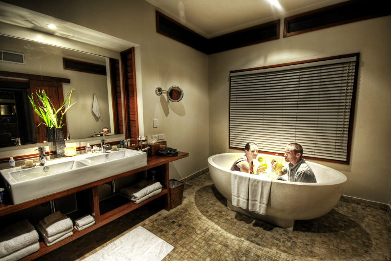 Utilize the bathroom for some quality alone time.